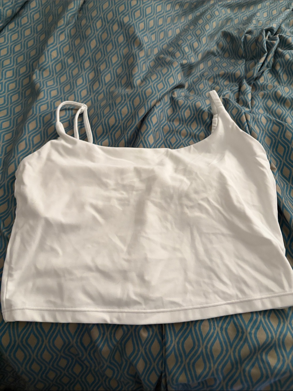lululemon athletica White Cropped Cami